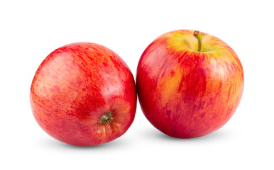 red apple isolated on white