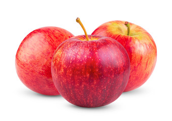 red apple isolated on white