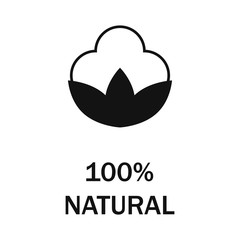 Cotton label, vector illustration