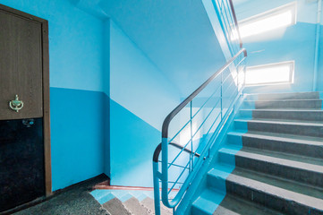Russia, Moscow- September 05, 2019: interior room public place, staircase