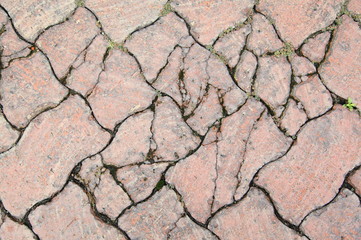 Floor of the red walls. Is the same size. Into the background of the scene. 