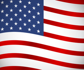 Obraz premium vector image of american flag, USA United States symbol, Independence day background