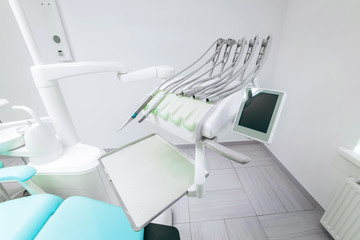 Fototapeta na wymiar Panoramic design view of interior of dental office