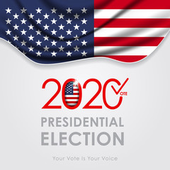 2020 Presidential Election. 2020 United States of America Presidential Election. Vote America Presidential Election Vector Design.