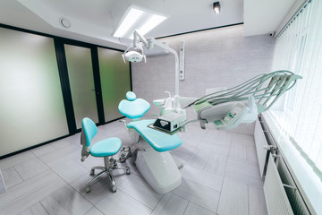 Panoramic design  view of interior  of dental office