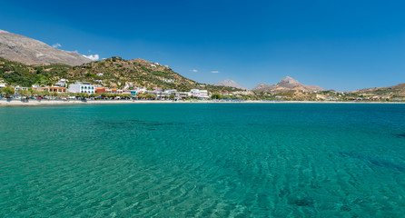 Obraz premium view of the sea and beach