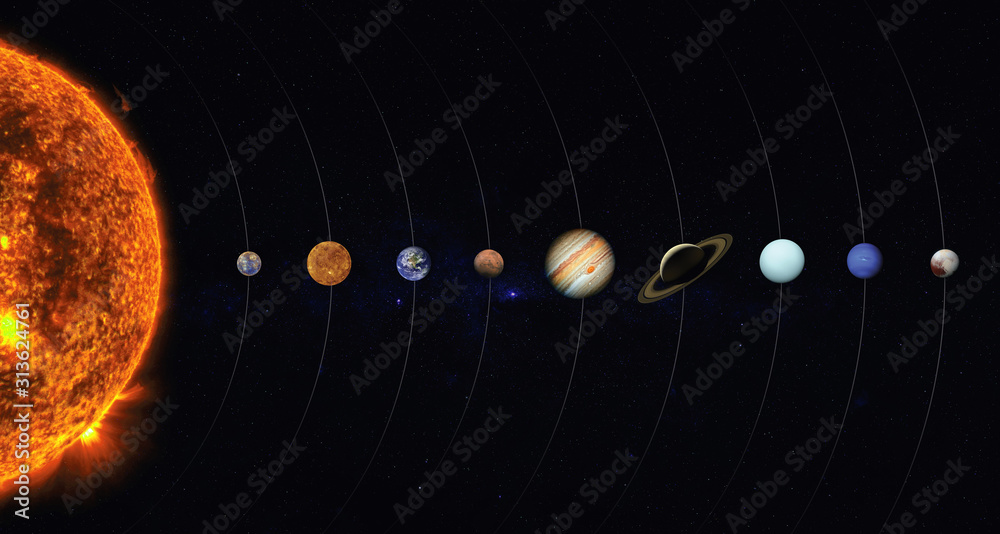Canvas Prints solar system. elements of this image furnished by nasa