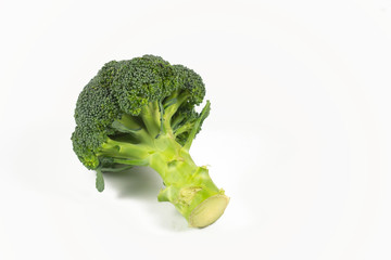 Broccoli vegetable against white background