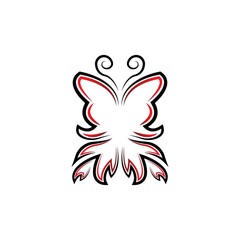Butterfly Logo template Vector illustration.