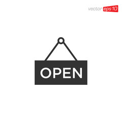 Open Icon Sign Design Vector