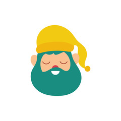 cute gnome fairytale character isolated icon
