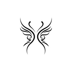 Butterfly Logo template Vector illustration.