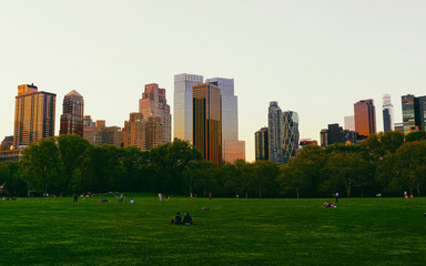 Central park South New York, great design for any purposes. Midtown Manhattan, USA. View with...