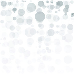 Bubbles Circle Dots Unique Gray Bright Vector Background