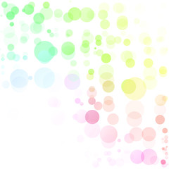 Bubbles Circle Dots Unique Colorful Bright Vector Background