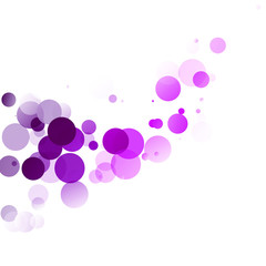 Bubbles Circle Dots Unique Purple Bright Vector Background