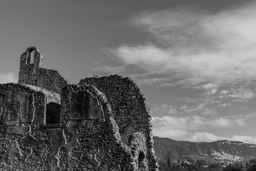 Isernia, Molise, ruins of the Celestial Convent of S. Spirito.  View.