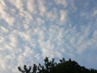 blue sky and clouds