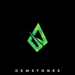 Gems Stones Color Illustration Vector Template