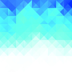 Blue Polygonal Mosaic Background, Creative Design Templates