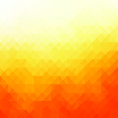 Orange Polygonal Mosaic Background, Creative Design Templates