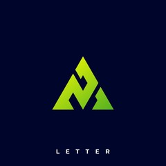 Letter Triangle Illustration Vector Template