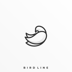 Bird Pose Illustration Vector Template