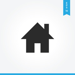 Home vector icon, simple sign for web site and mobile app.