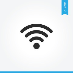 Wifi vector icon, simple sign for web site and mobile app.