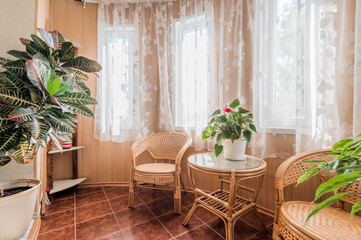 Russia, Moscow- September 05, 2019: interior room apartment modern bright cozy atmosphere. general cleaning, home decoration, preparation of house for sale