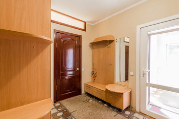 Russia, Moscow- September 05, 2019: interior room apartment modern bright cozy atmosphere. general cleaning, home decoration, preparation of house for sale