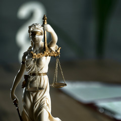 Fototapeta na wymiar Themis Statue Justice Scales Law Lawyer Concept