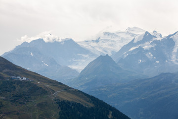 Mountain and landscape in Switzerland