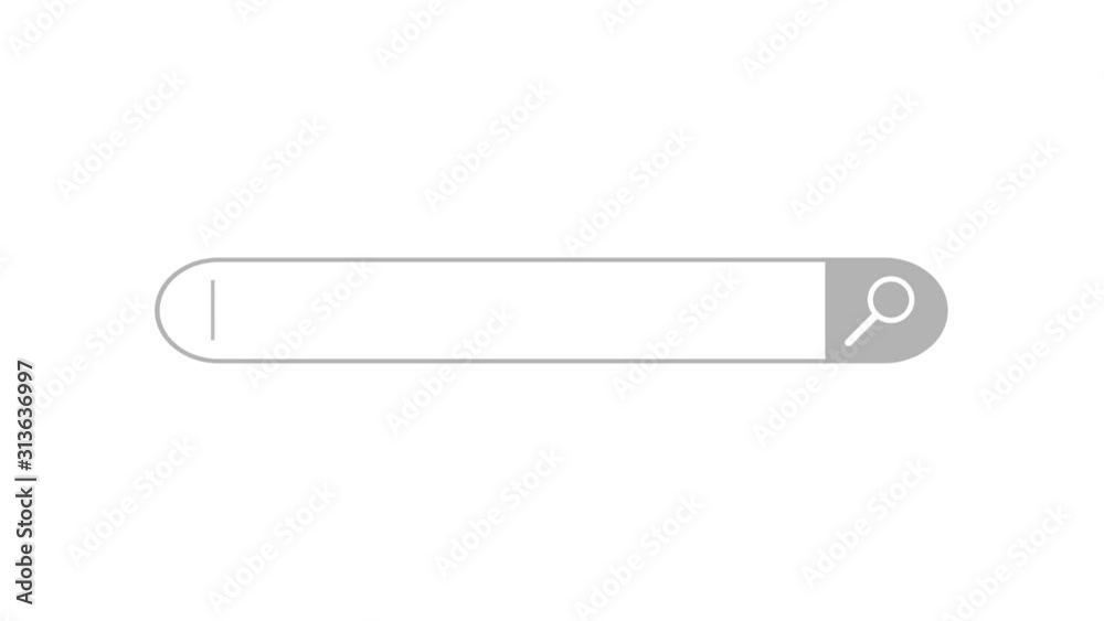 Poster search bar element design, search box on white background, 3d render. ing backdrop