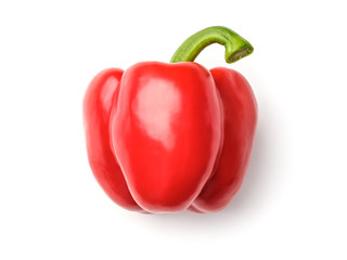 Red pepper isolated on a white