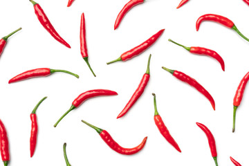 Red hot chili pepper isolated