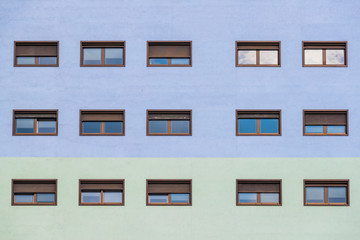 Shapes and colors in the urban landscape