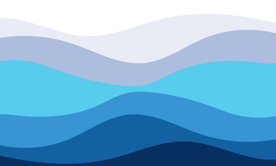 Blue wave vector abstract background