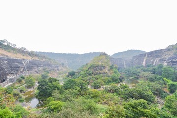 Fototapeta na wymiar Nature Scenery of Ajanta Caves in Aurangabad, India
