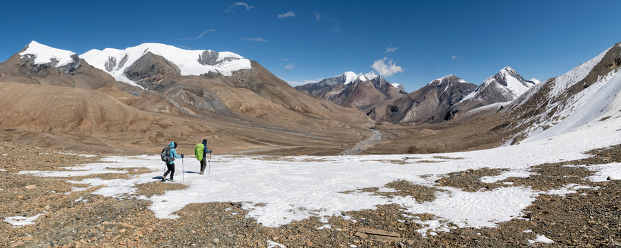 Hidden Valley, Sechi Lek, Dhampus Peak, Dhaulagiri Circuit Trek, Himalaya, Nepal