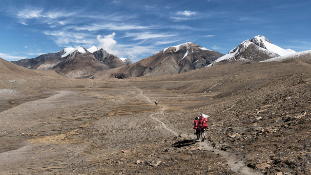 Hidden Valley, Sechi Lek, Dhampus Peak, Dhaulagiri Circuit Trek, Himalaya, Nepal