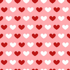 Valentine's day and wedding heart pattern on rose background