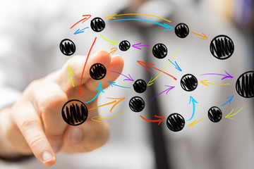 Concept of teamwork and partnership