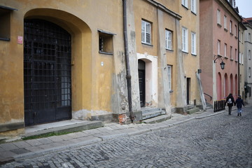 Fototapeta premium iron gate in the old town in Warsaw.