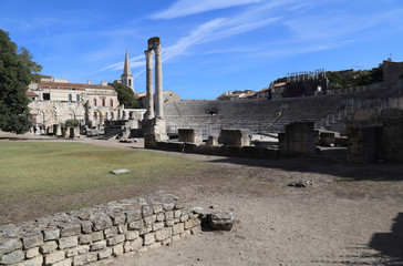 Roman ruins in Arles, France