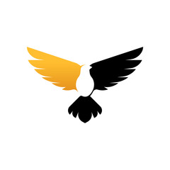 Dove logo icon Vector. Abstract Flying dove logo elegant silhouette design vector Line art style.