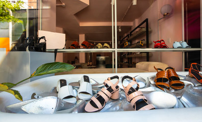 Argentina Cordoba shoes in shop window