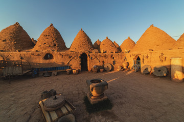 Harran, Turkey View of the traditional conical houses of Harran