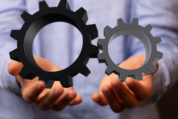 gear Technology setting concept background.
