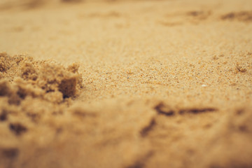soft software, beach sand, focus in the center of the photo, texture